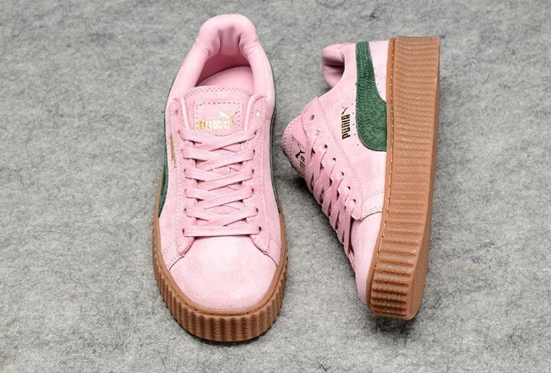 Puma creepers pink shop green