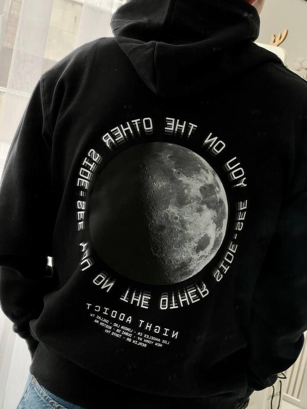Black moon hoodie hotsell