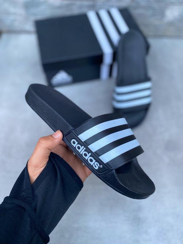 Adidas тапочки в черном цвете адидас (36-46) — цена 550 грн в каталоге ...