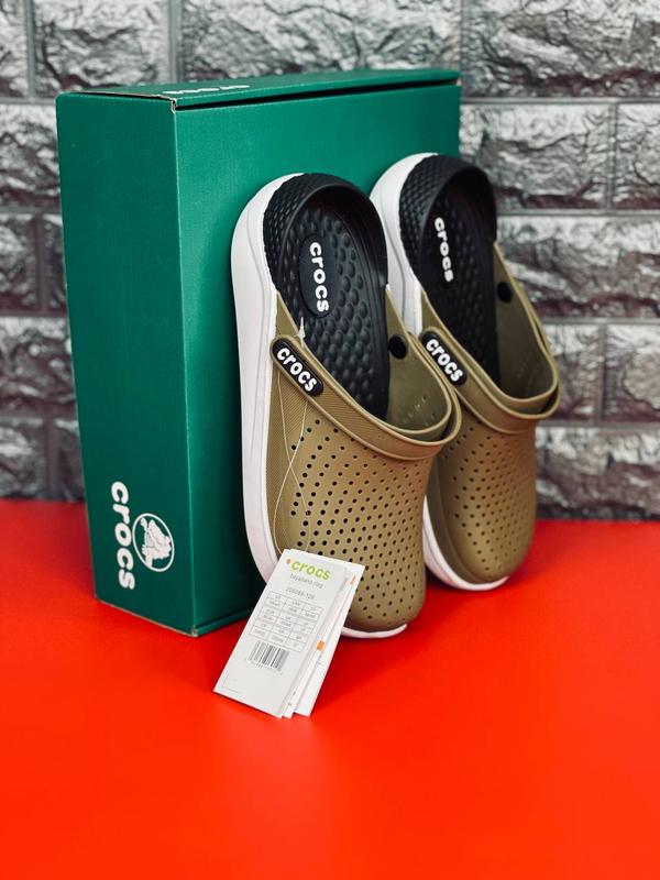 Мужские шлепанцы crocs зеленые тапочки крокс — цена 925 грн в каталоге ...