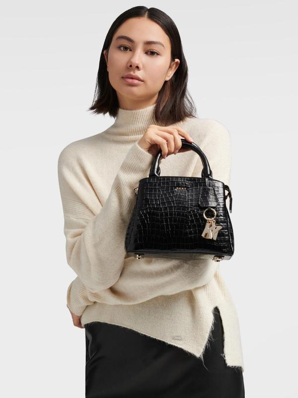 dkny paige small leather satchel