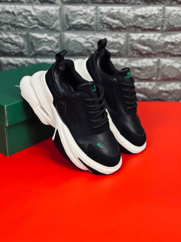 Женские кроссовки lacoste черные кожаные кроссовки лакоста — цена 1599 ...