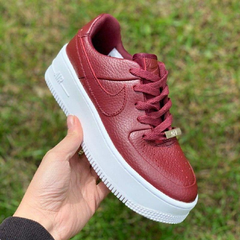 Кроссовки nike air force 1 sage low bordo кеды найк аир форс бордовые  красные Nike, цена - 1600 грн, #40154240, купить по доступной цене |  Украина - Шафа