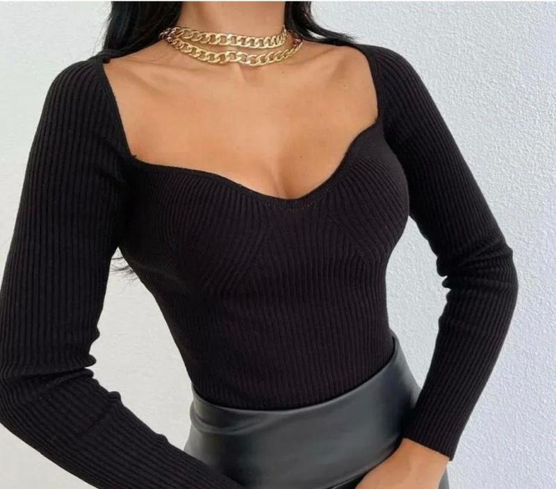 Базова кофта лонг з ідеальною лінією декольте 🖤 — ціна 751 грн у ...