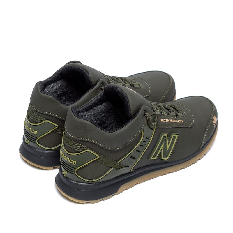 Мужские зимние кожаные кроссовки nb clasic green — цена 2900 грн в ...