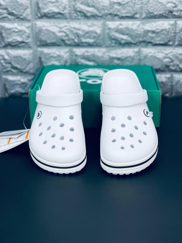Женские шлепанцы crocs белые тапочки крокс — цена 699 грн в каталоге ...