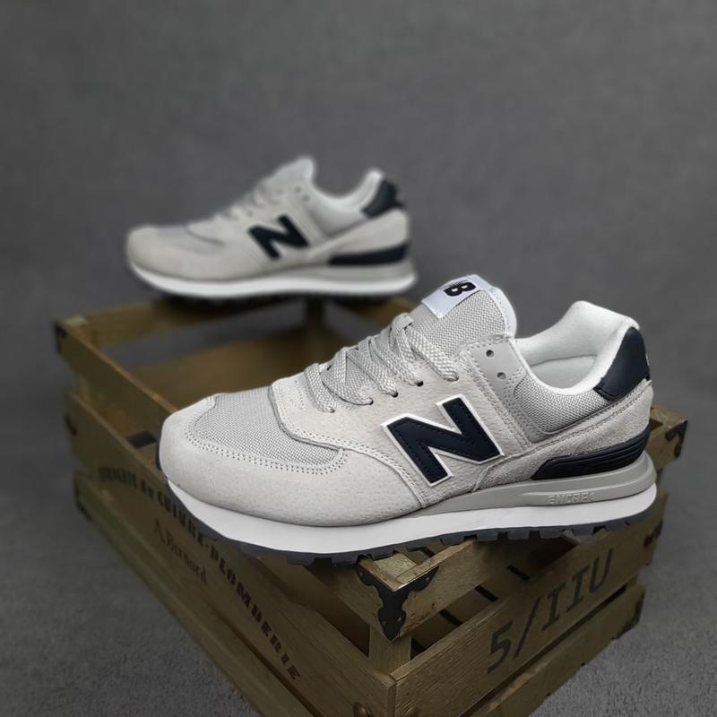 New balance 574 heren zilver sale