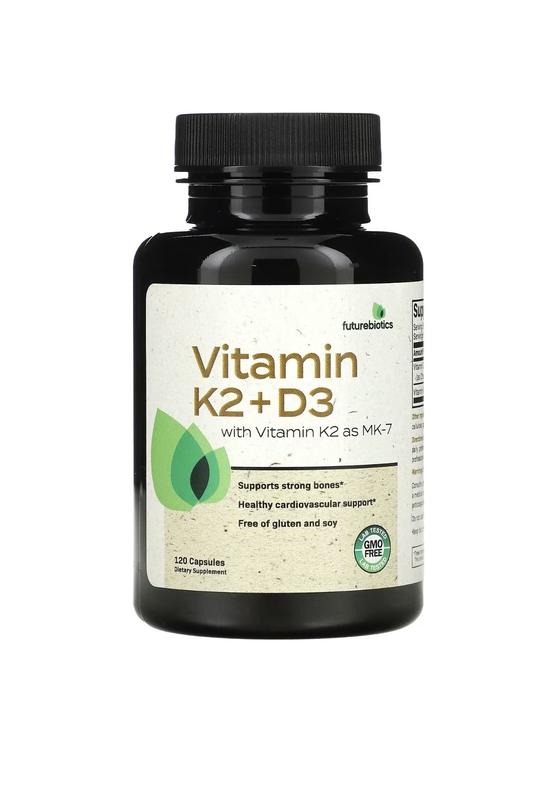 Витамин к2 ( мк7 ) + д3 - 120 капсул futurebiotics — цена 520 грн в ...