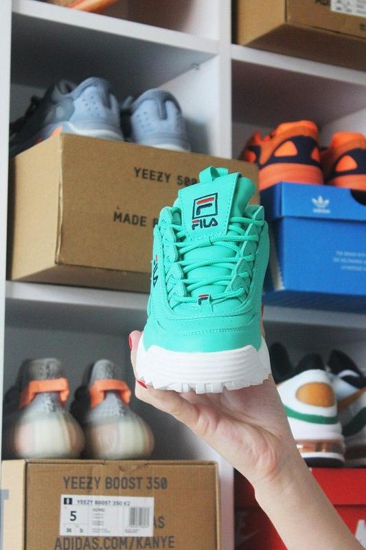 fila disruptor 2 mint green