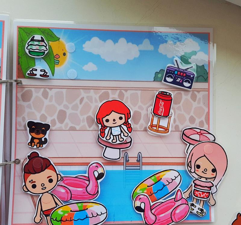 Тока бока игра на липучках игры альбом книжка лайф внешний домик toca ...