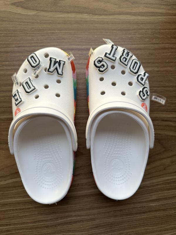 Crocs крокс білі з буквами гумове взуття взуття для лікарів ...