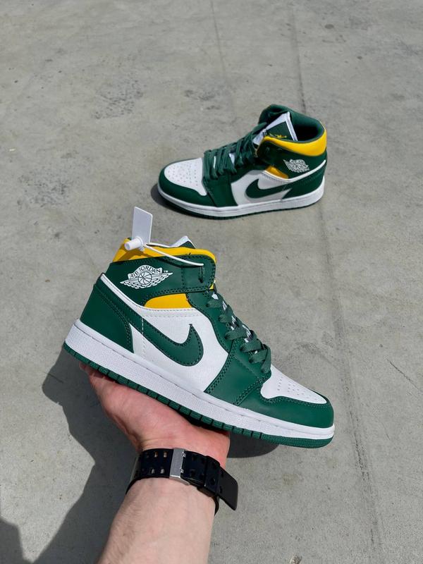 Найк аэр джордан 1 мин nike air jordan 1 mid gs'sonics — цена 2800 грн ...