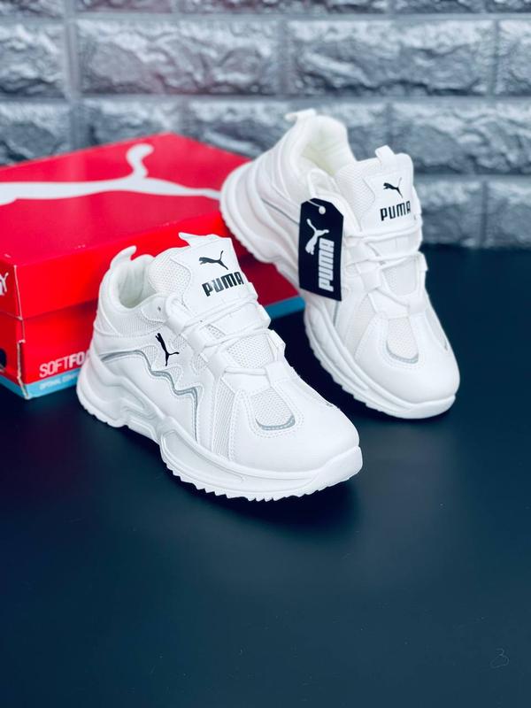 Женские кроссовки puma белые кроссовки пума на высокой подошве — ціна ...