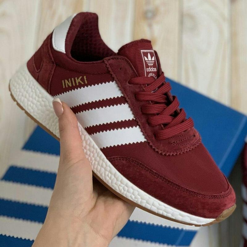 Кроссовки adidas iniki bordo кросівки 