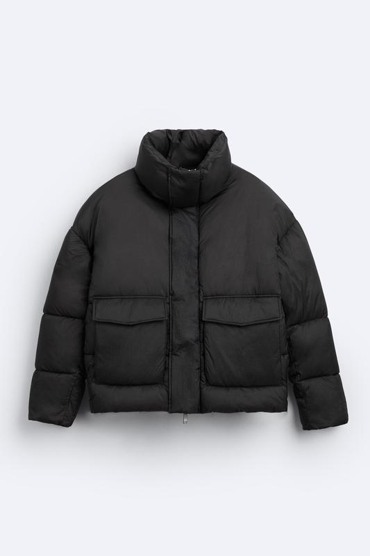 Дута куртка zara чорний 5071/689/818 — ціна 2899 грн у каталозі