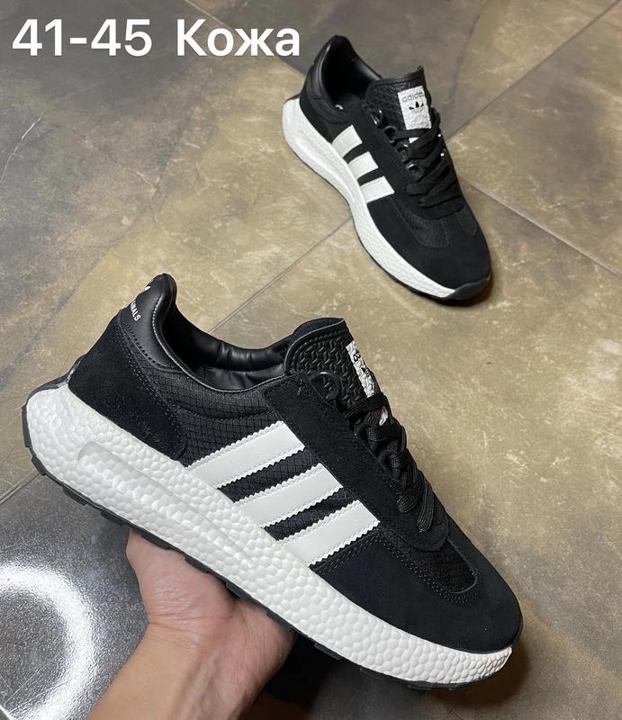 Кросівки adidas originals retropy e5 black white / модные мужские и ...
