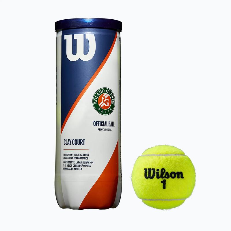Мячи теннисные для грунта wilson roland garros clay ct 3 ball wrt125000 ...