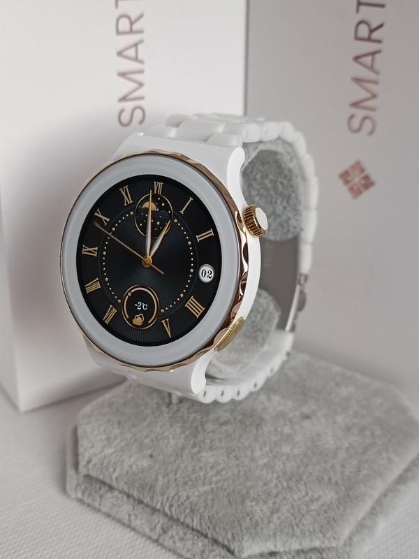 Умные часы watch gt 3 pro white с измерением экг, титановым корпусом и ...