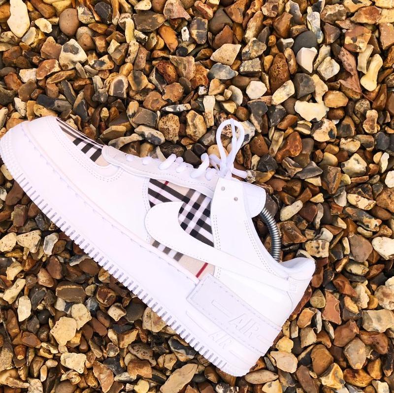burberry af1 shadow white