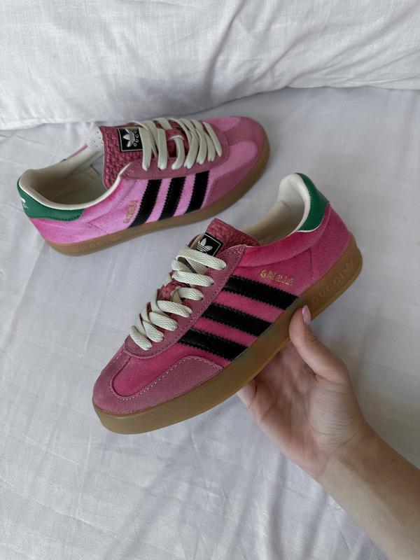 Женские кроссовки adidas x gucci gazelle люкс качество — цена 2900