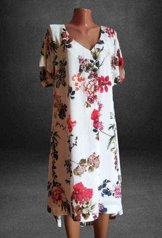 Шикарное свободное платье принт цветы, хит 2020 ! оверайз италия Италия, цена - 270 грн, #41767166, купить по доступной цене | Украина - Шафа