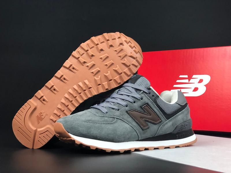 Женские кроссовки new balance 574 grey 1950 беланс серого