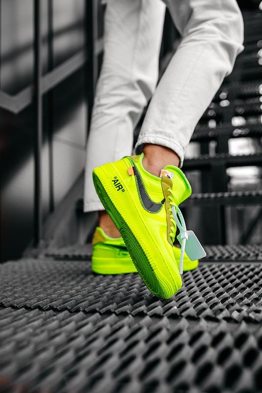 Кросівки nike air force 1 off-white volt кроссовки — купить в