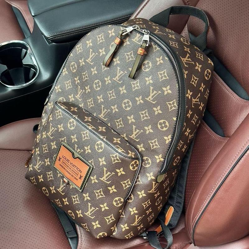 Louis vuitton discovery backpack pm brown green manbag 1950 146677924