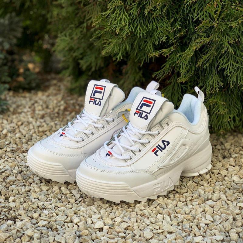 Fila disruptor ii white женские кроссовки фила — цена 2390 грн в ...