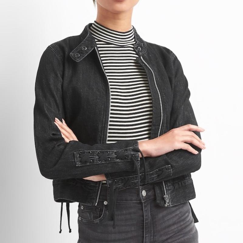 gap denim moto jacket