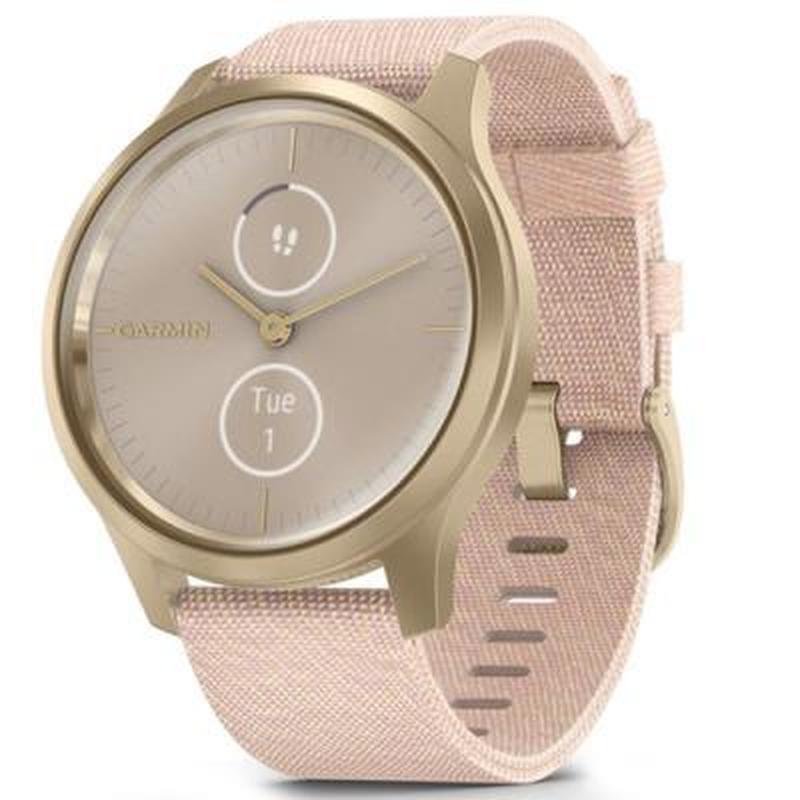 garmin vivomove style s e eu light gold blush pink nylon 010 02240 22 14720 146839480
