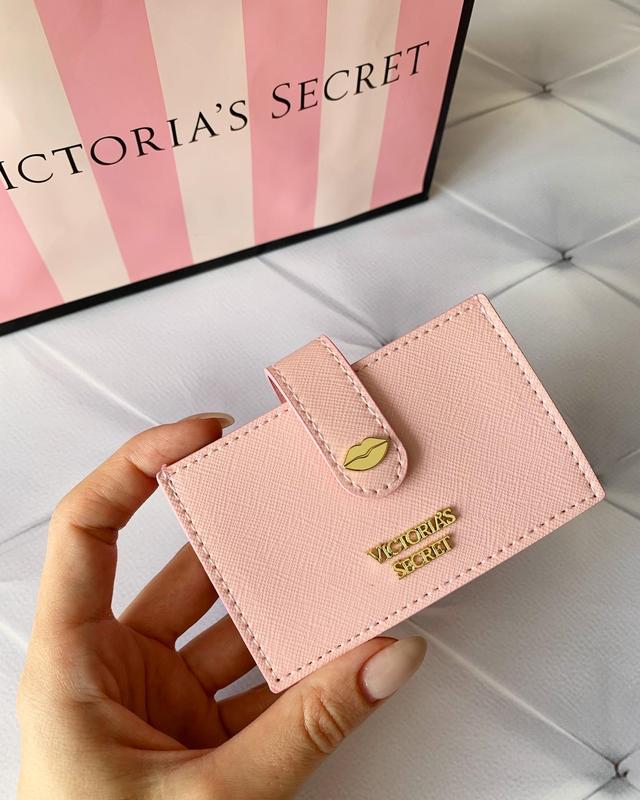 Рожева візітниця victoria’s secret оригінал, холдер картхолдер — ціна ...