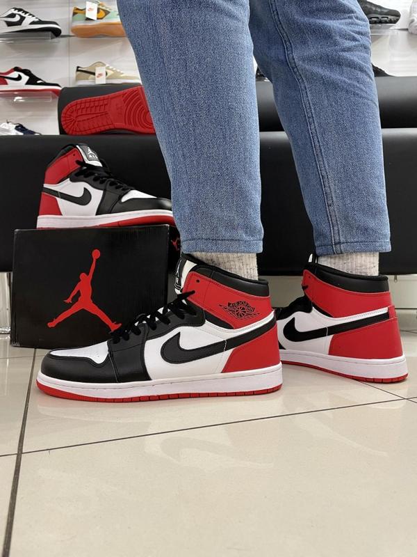 Кросівки Nike Air Jordan 1 Red Whiteblack топ якість — ціна 1730 грн у каталозі Кросівки 2729