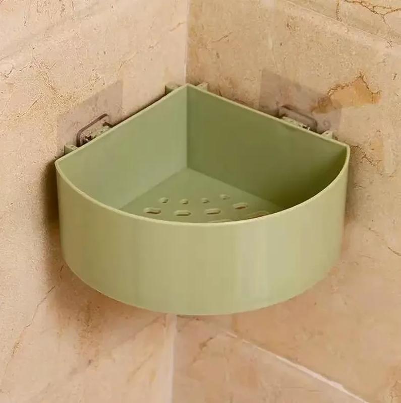 Полка угловая для ванной corner storage rack | пластиковая настенная ...