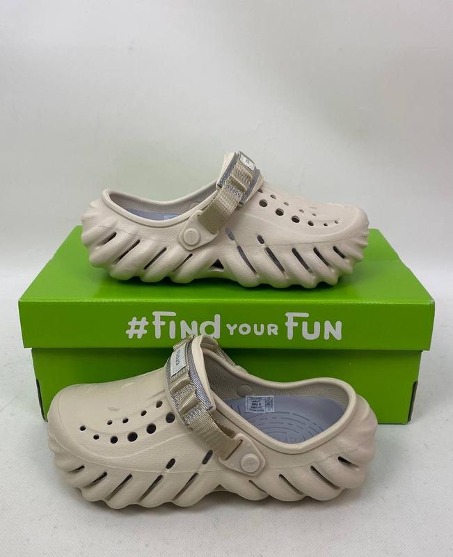 147026284 Cizme de cauciuc CROCS Crocs echo clog beige 2250