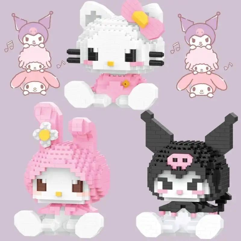 Конструктор hello kitty, kuromi, my melody, милый конструктор куроми ...