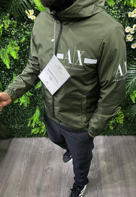 Armani exchange reflective hoodie sale