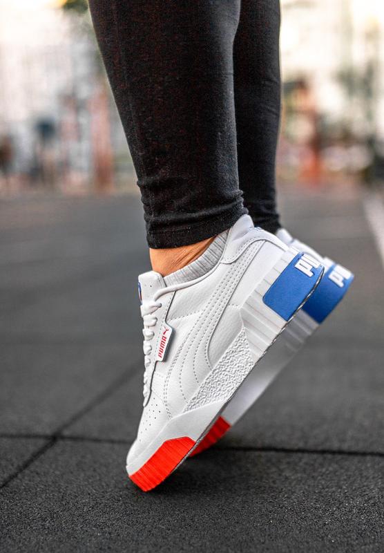 Puma cali sneakers clearance red white blue