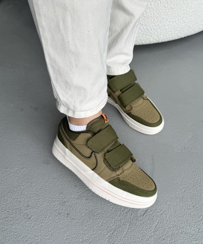 Найк аэр джордан ретро nike air jordan 1 retro low double strap khaki ...