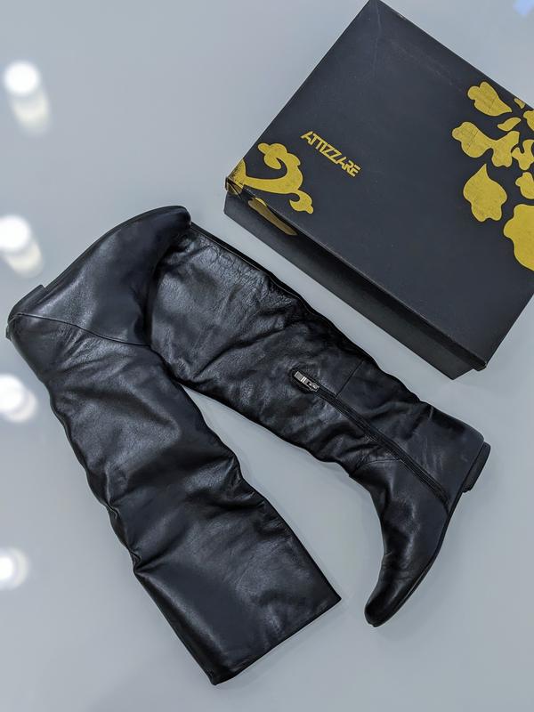 Шкіряні чоботи attizzare — ціна 100 грн у каталозі Чоботи Купити жіночі ...