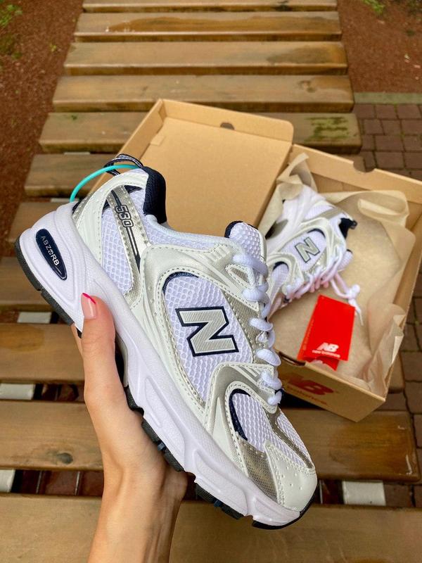 Женские кроссовки new balance 530 white & silver — цена 2750 грн в ...