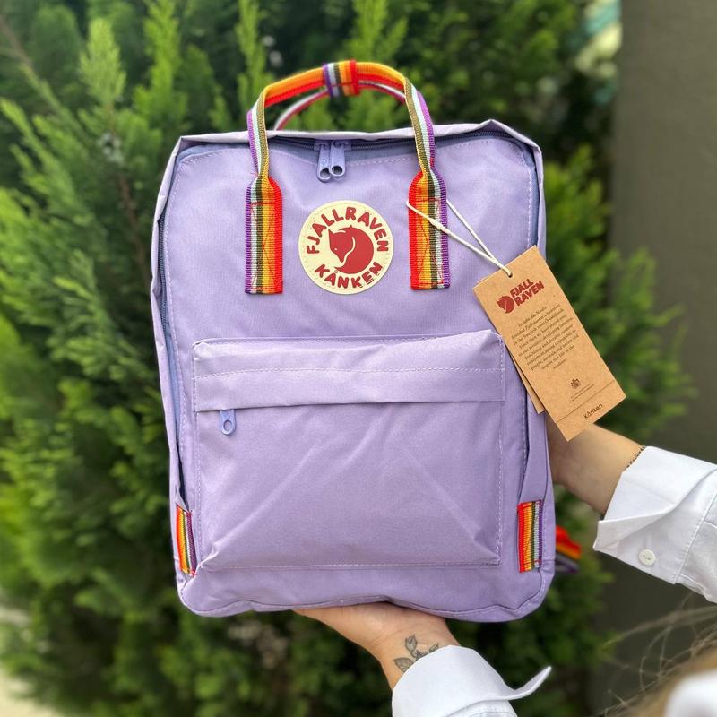 Лавандовый рюкзак с радужными ручками kanken classic 16л — цена 750 грн ...