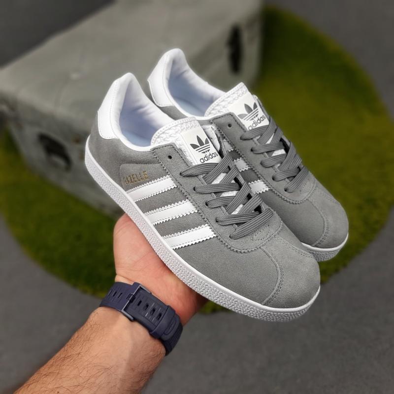 Женские серые замшевые кеды на весну в стиле adidas gazelle 🆕 адидас ...