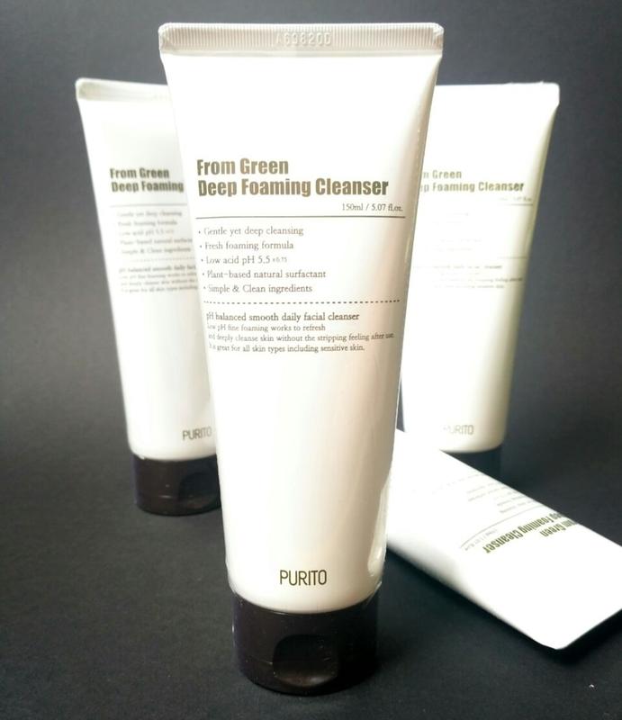 from green deep foaming cleanser purito
