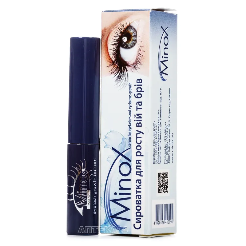 Сыворотка для роста ресниц minox ml eyelash growth serum — цена 587 грн ...