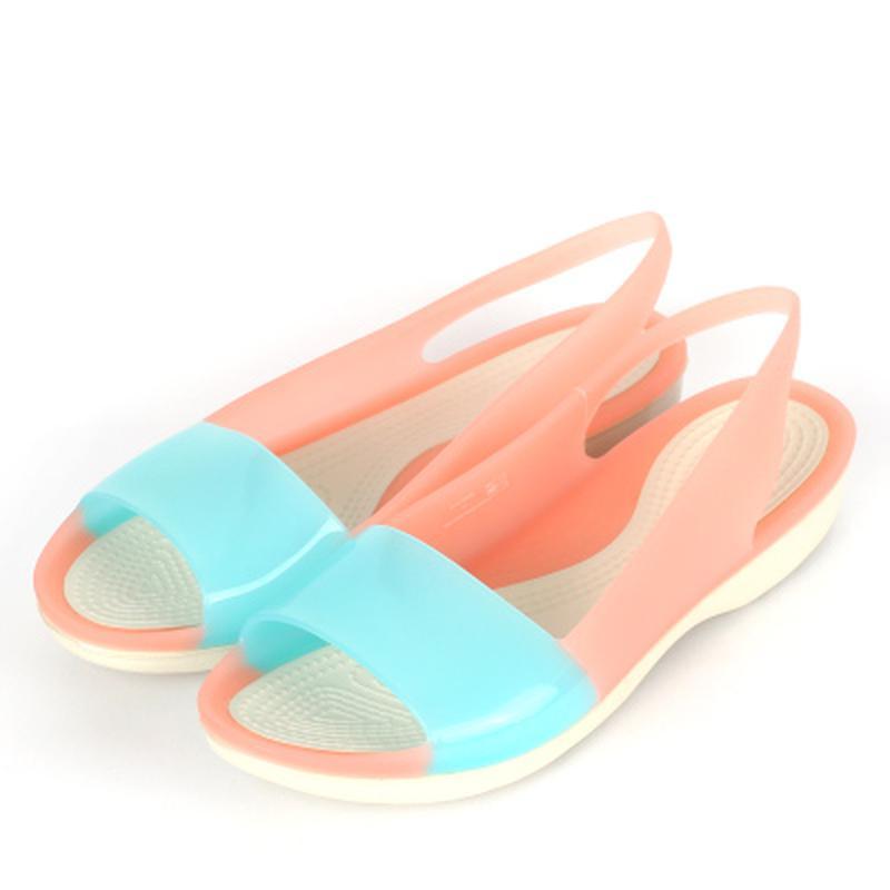 crocs colorblock slingback flat w9 w10 . 39