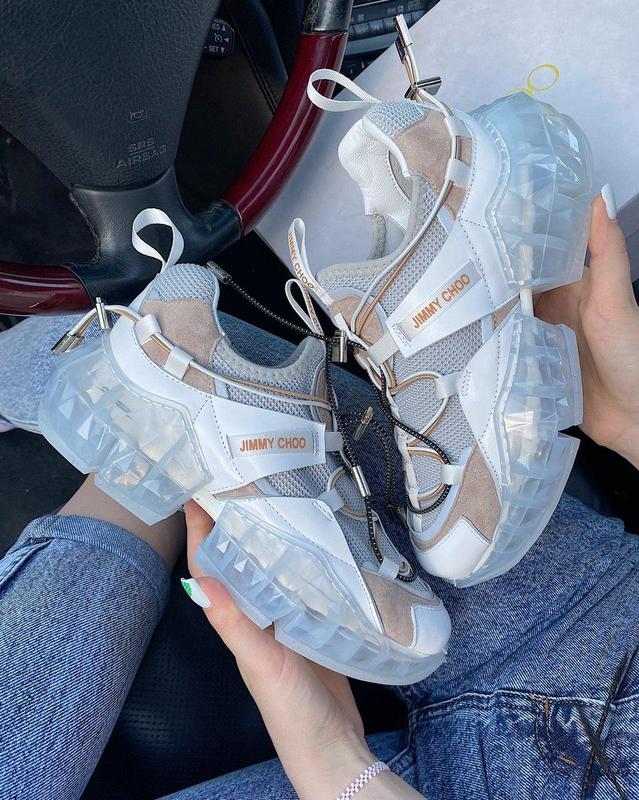 Женские кроссовки jimmy choo grey — цена 4600 грн в каталоге Кроссовки ...