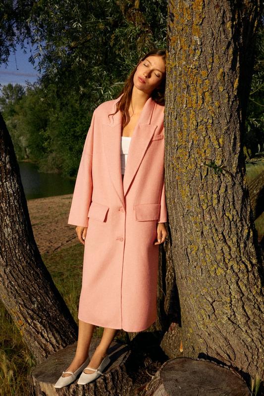 Peach jacket zara hot sale