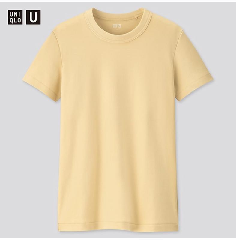 Базовая однотонная футболка с хлопка премиум класса от японского бренда  uniqlo — цена 755 грн в каталоге Футболки ✓ Купить женские вещи по  доступной цене на Шафе | Украина #43773857