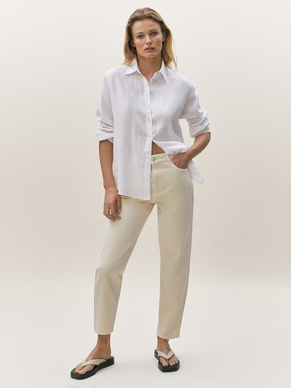 Massimo dutti mom jeans sale